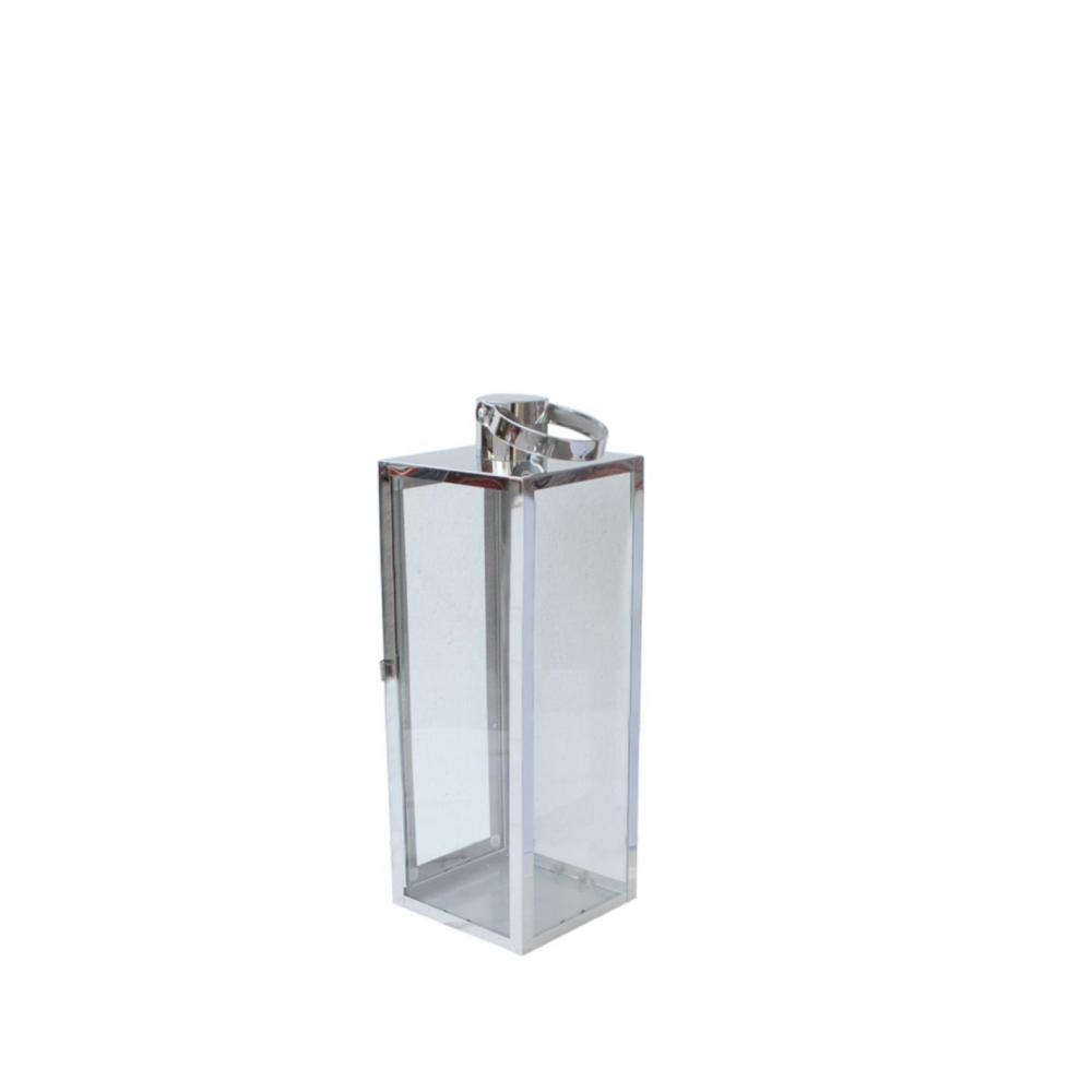 Φανάρι ασημί αν.ατσάλι 13.2X13.5X38cm Plastona 00.07.77029