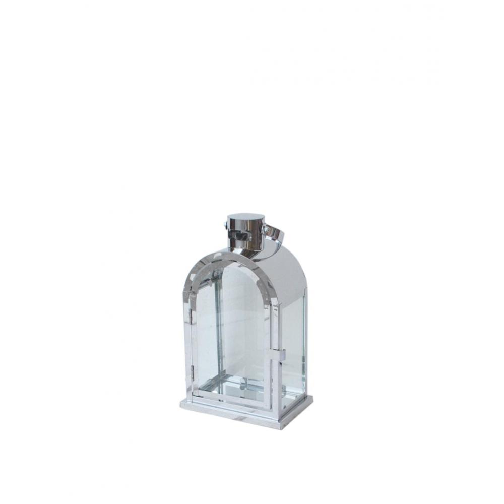 Φανάρι ασημί αν.ατσάλι οβάλ 16.5X11.5X28.5cm Plastona 00.07.77032