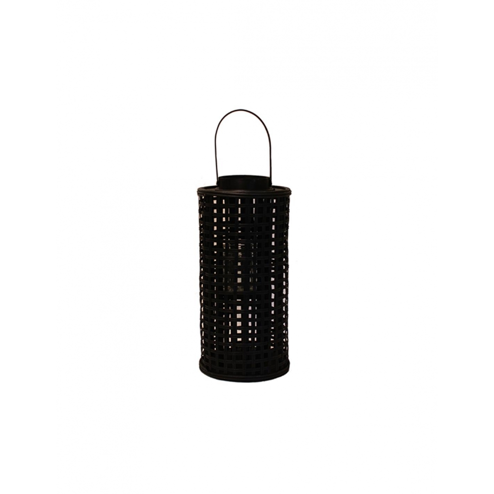 Φανάρι bamboo ψάθα μαύρο Φ21Χ44 Plastona 00.06.61125