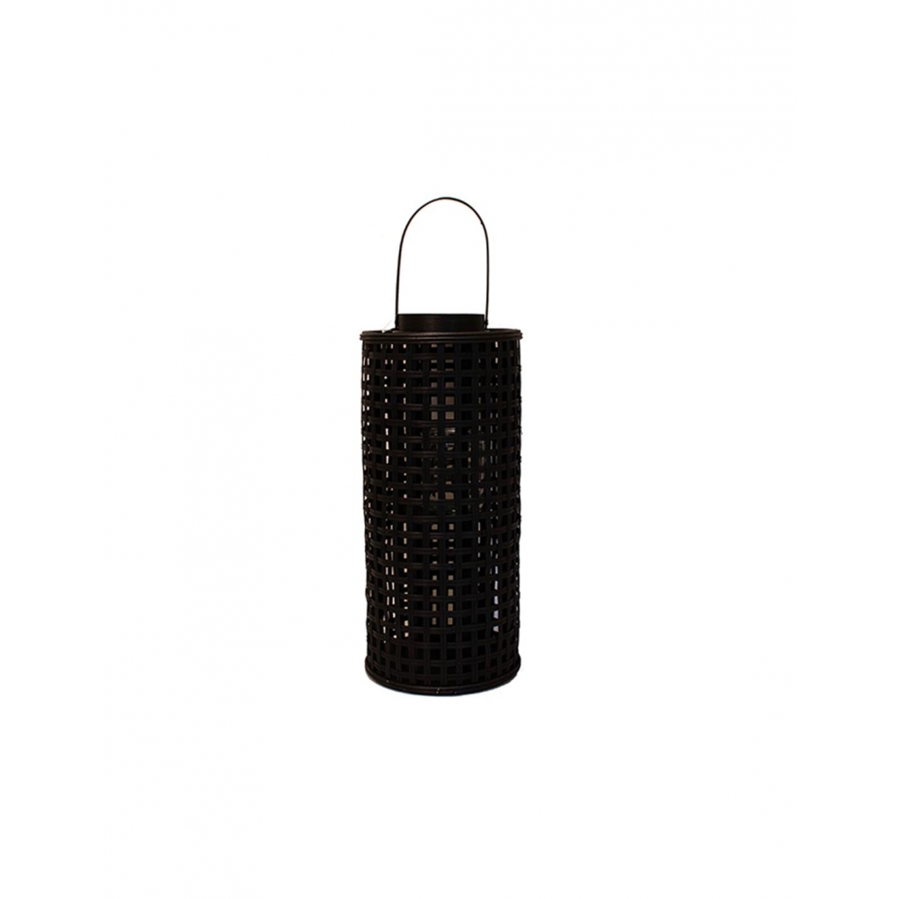 Φανάρι bamboo ψάθα μαύρο  Φ24Χ53,5 Plastona 00.06.61126