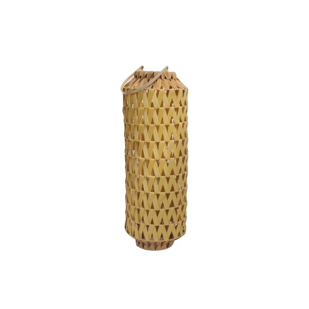 Φανάρι τεχνητό rattan φυσικό Φ25Η59.5cm Plastona 00.06.61349