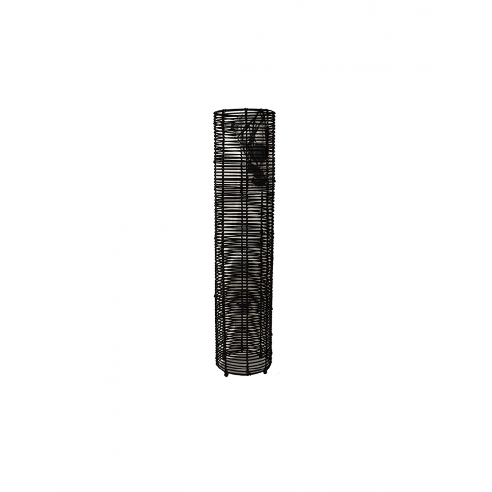 Φωτιστικό δαπέδου rattan μαύρο Φ21,5εκ.Χ1Μ Plastona 00.06.69508