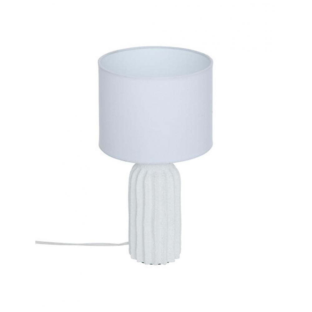 Φωτιστικό επιτραπέζιο λευκό ριγωτό 20,5x36,5cm Plastona 07.213763