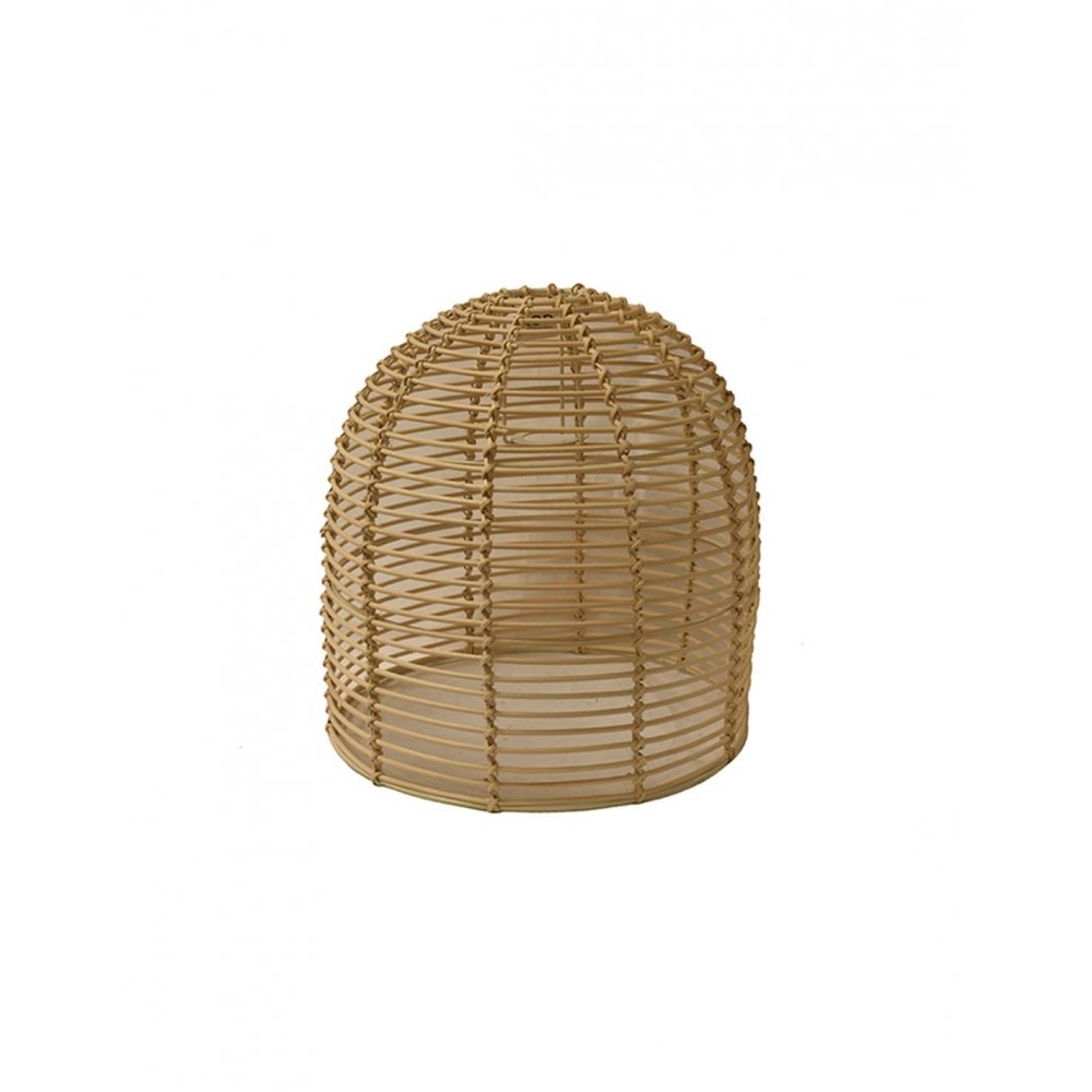 Φωτιστικό καπέλο οροφής rattan εκρού 34Χ34,5 Plastona 00.06.69503