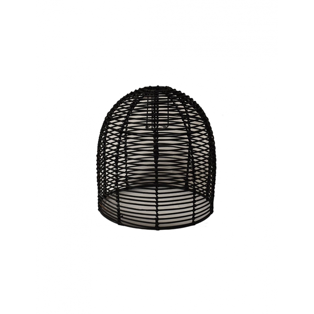Φωτιστικό καπέλο οροφής rattan μαύρο 34Χ34,5 Plastona 00.06.69506