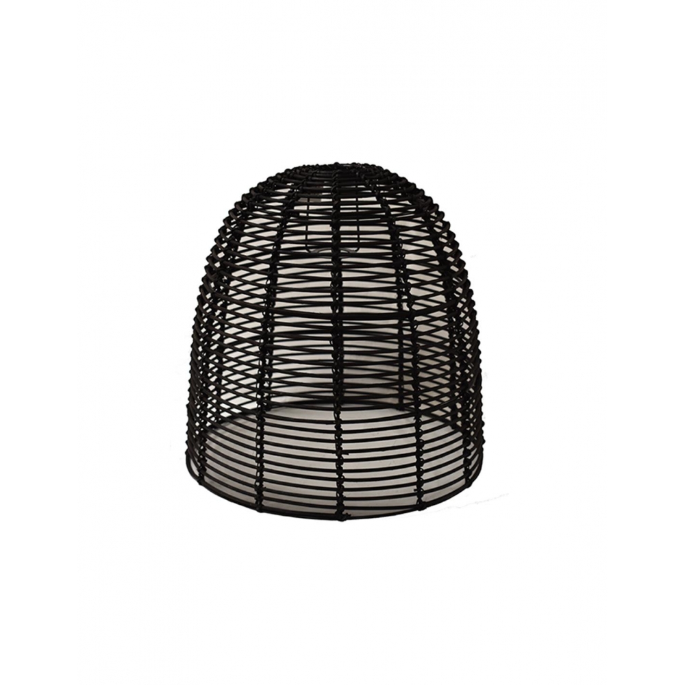 Φωτιστικό καπέλο οροφής rattan μαύρο 40Χ40,5 Plastona 00.06.69507