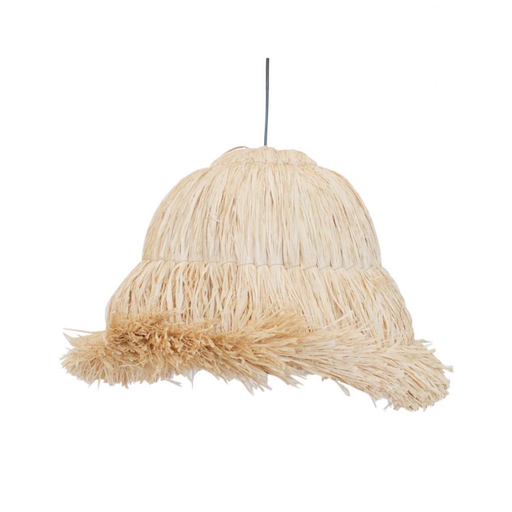 Φωτιστικό οροφής Raffia φυσικό Φ55Η45cm Plastona 00.06.61428