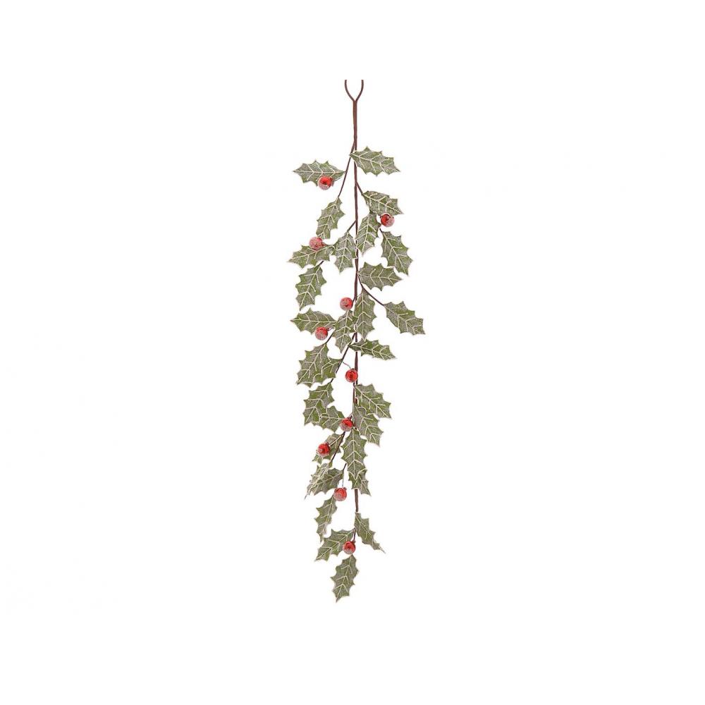 Γιρλάντα γκι με χιονισμένα berries 120cm Plastona 00.11.21783