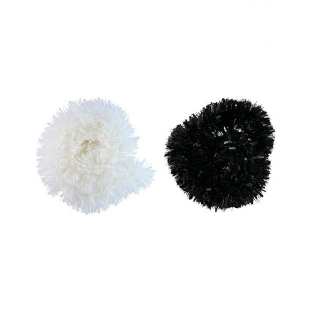 Γιρλάντα tinsel λευκή/μαύρη Φ15H200cm Plastona 03.57491