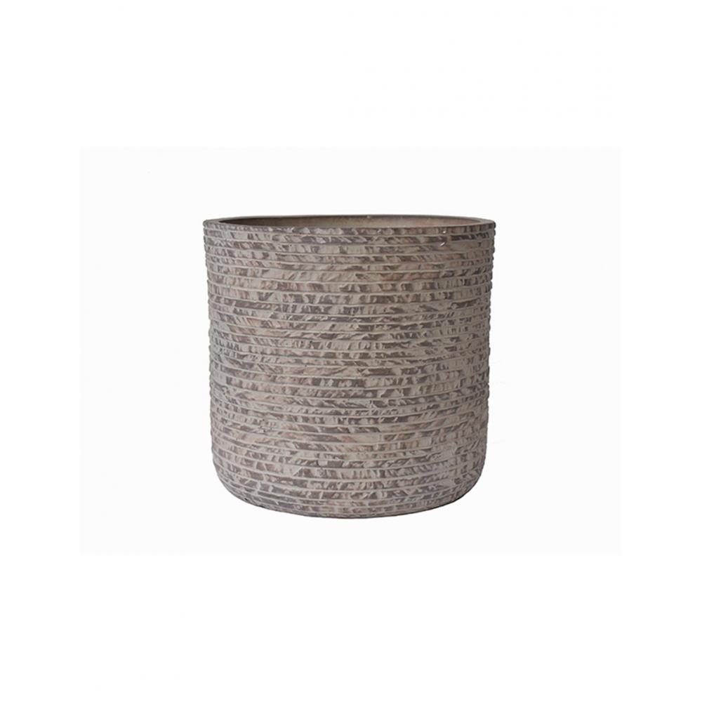 Γλάστρα fibreclay brick  αν.καφέ χρ. Φ33Χ31,5 Plastona 00.03.34502