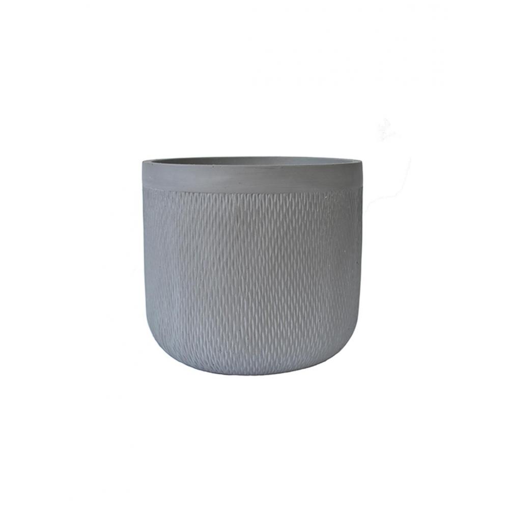 Γλάστρα fibreclay rain γκρι χρ. Φ37Χ34 Plastona 00.03.34528