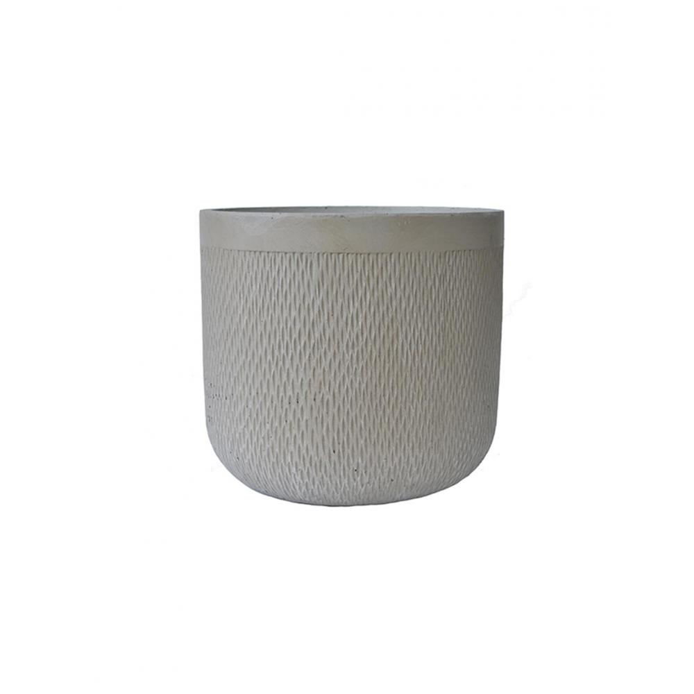 Γλάστρα fibreclay rain μπεζ χρ. Φ37Χ34 Plastona 00.03.34531