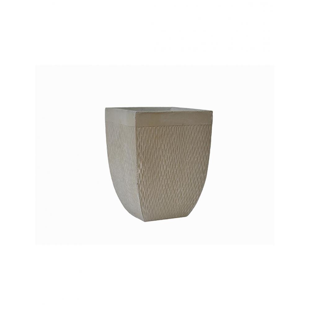 Γλάστρα fibreclay rain τετρ. μπεζ χρ. 22Χ22Χ29,5 Plastona 00.03.34536