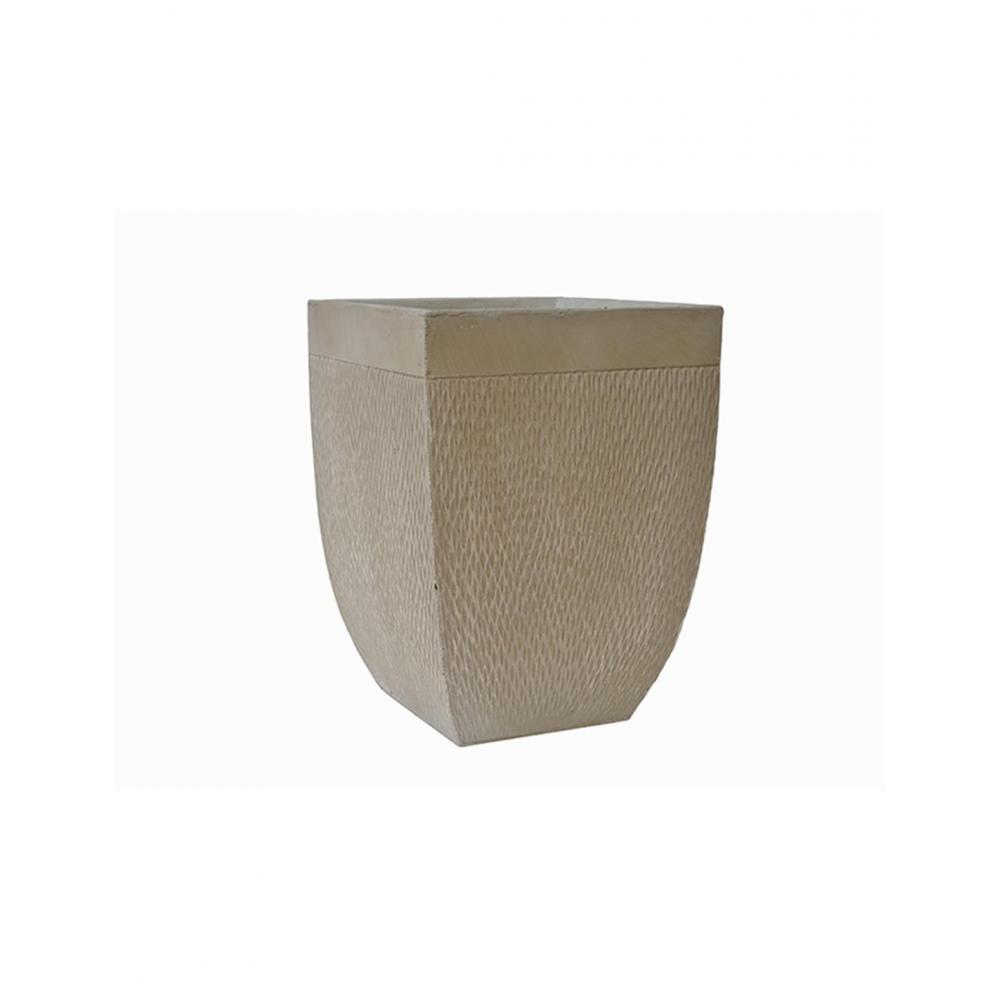 Γλάστρα fibreclay rain τετρ. μπεζ χρ.  29Χ29Χ40 Plastona 00.03.34537