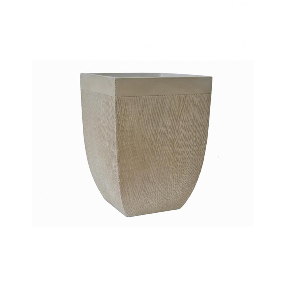 Γλάστρα fibreclay rain τετρ. μπεζ χρ.  36Χ36Χ49 Plastona 00.03.34538
