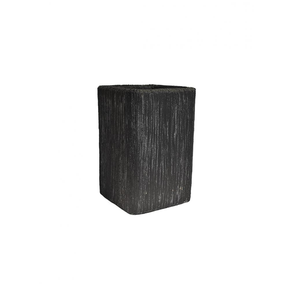Γλάστρα κεραμ.τετραγ.carve μαύρο χρ.25Χ25Χ38 Plastona 00.03.35588