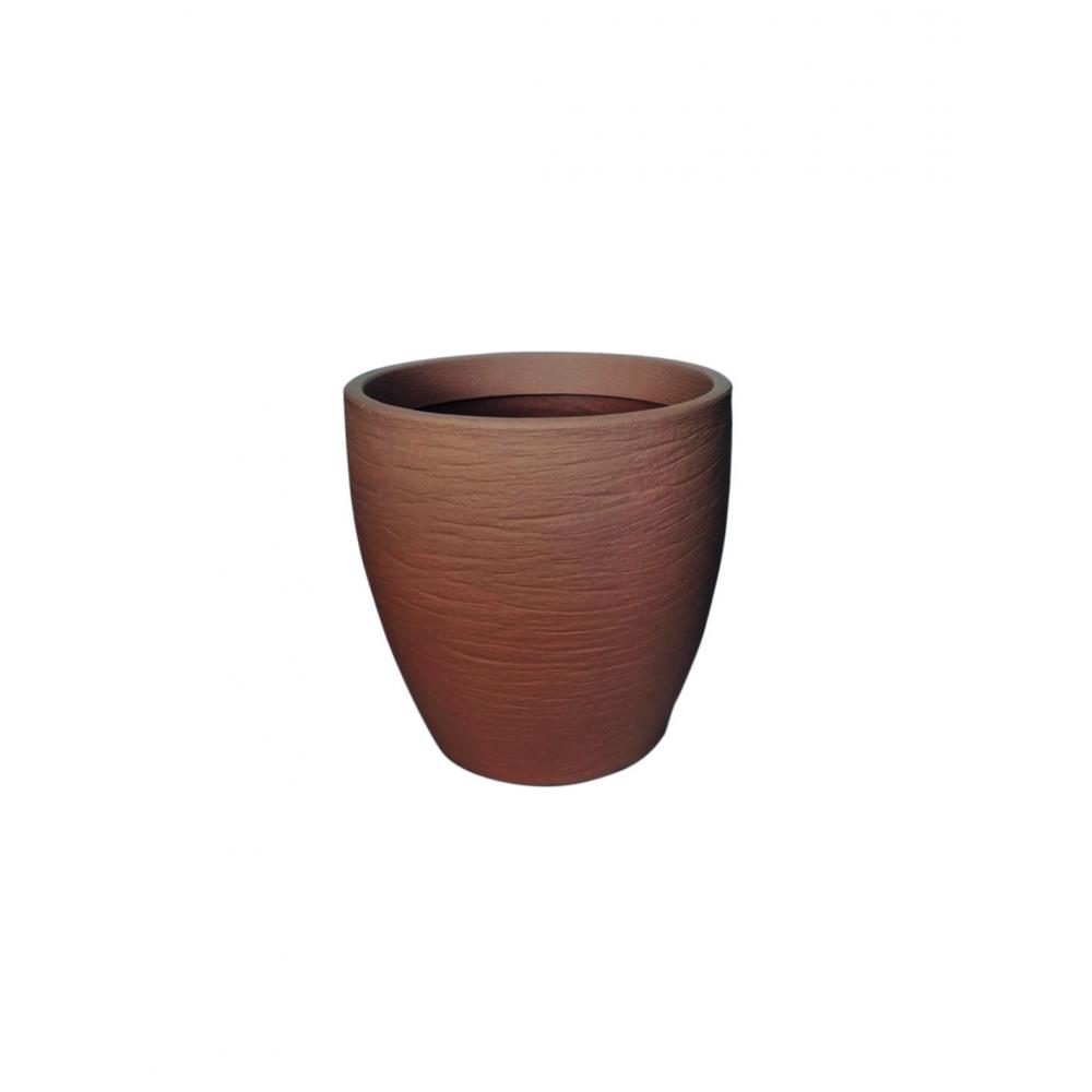 Γλάστρα NEMESIS ROCK καφέ Φ50X50 Plastona 030.NEMESIS 50BR