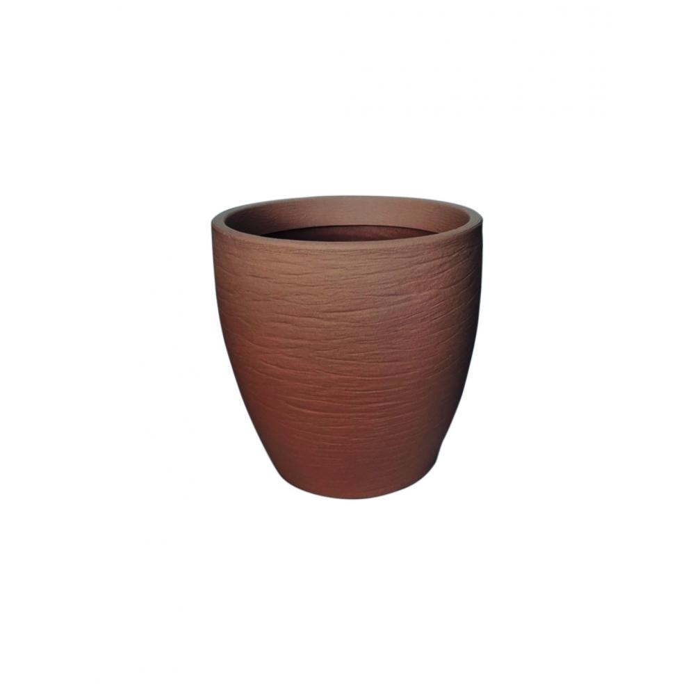Γλάστρα NEMESIS ROCK καφέ Φ60X60 Plastona 030.NEMESIS 60BR