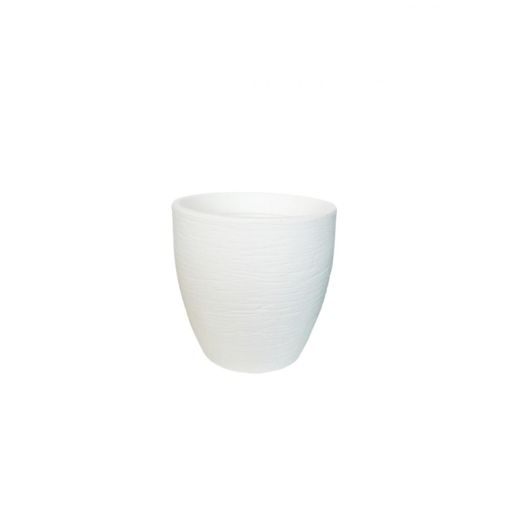 Γλάστρα NEMESIS ROCK λευκή Φ40Χ40 Plastona 030.NEMESIS 40WH