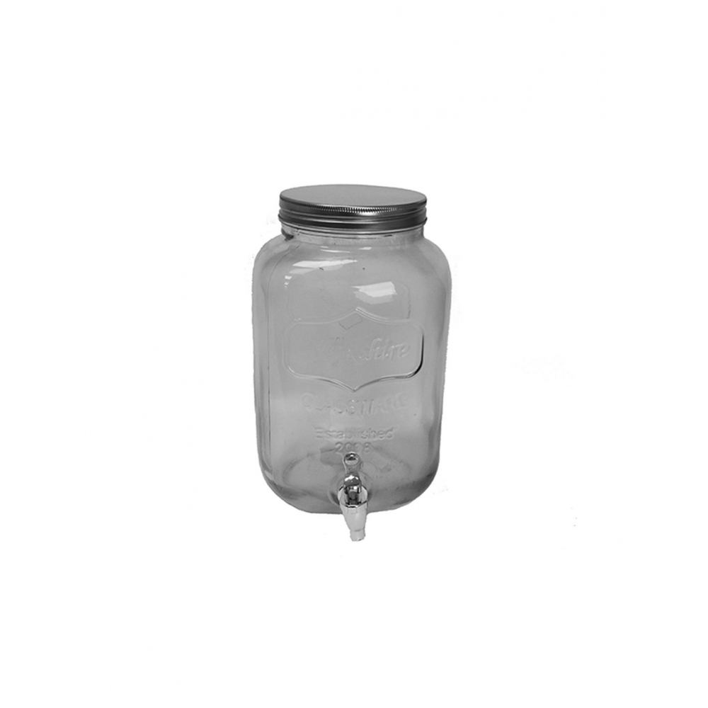 Γυάλα με καπάκι inox & βρύση 19Χ32 8L Plastona 00.03.3272