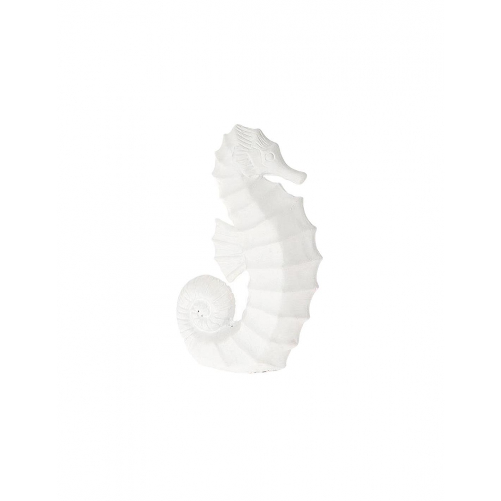 Ιππόκαμπος κεραμικός λευκός 19x8x28cm Plastona 012.862358012