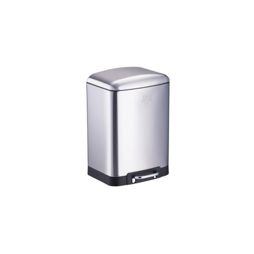 Κάδος αποριμ. ασημί Soft close/Black&Decker12lt/27,2x25,5x40,2cm Plastona 03.49495