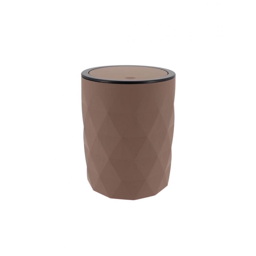 Κάδος αποριμμάτων ABS rubber 6lt καφέ Plastona 06.65138160