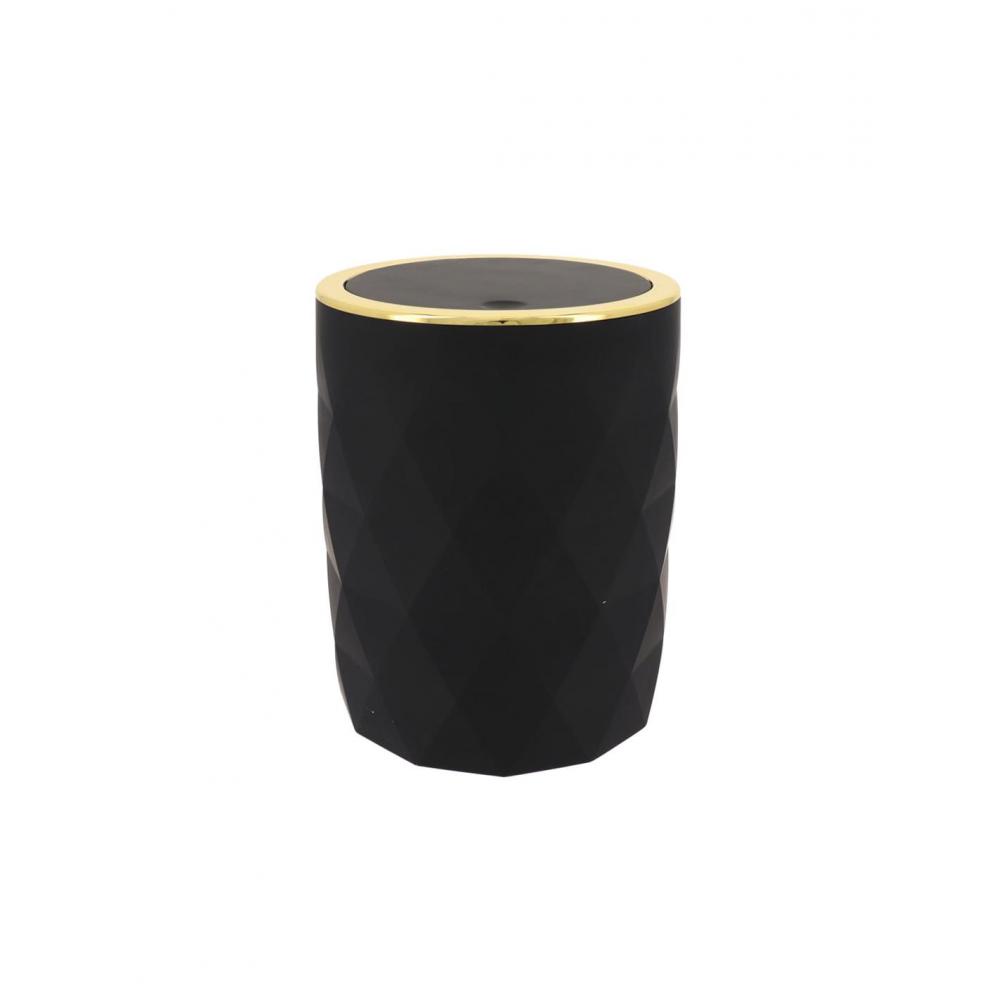 Κάδος αποριμμάτων ABS rubber 6lt μαύρος Plastona 06.65138103
