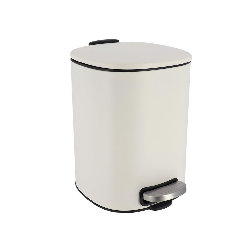 Κάδος αποριμμάτων τετρ.soft close 5lt λευκός Plastona 06.6535100
