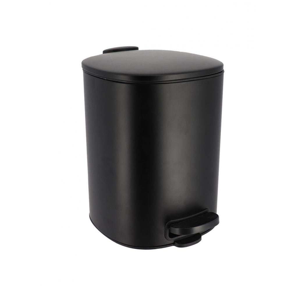 Κάδος αποριμμάτων τετρ.soft close 5lt μαύρος20x25.5x20cm Plastona 06.6535108