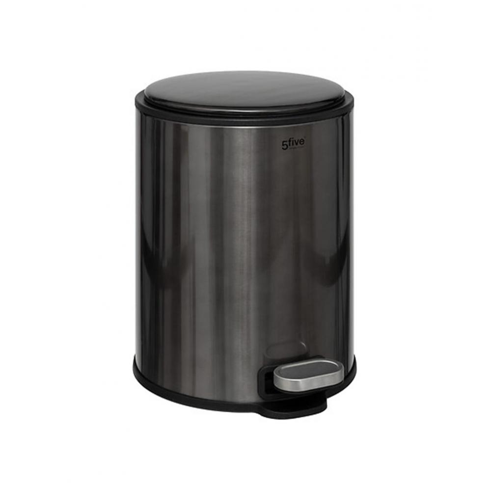 Κάδος απορριμμάτων μαύρος μεταλ. 6l/26,5 x 21,5 x 30 cm Plastona 07.202467