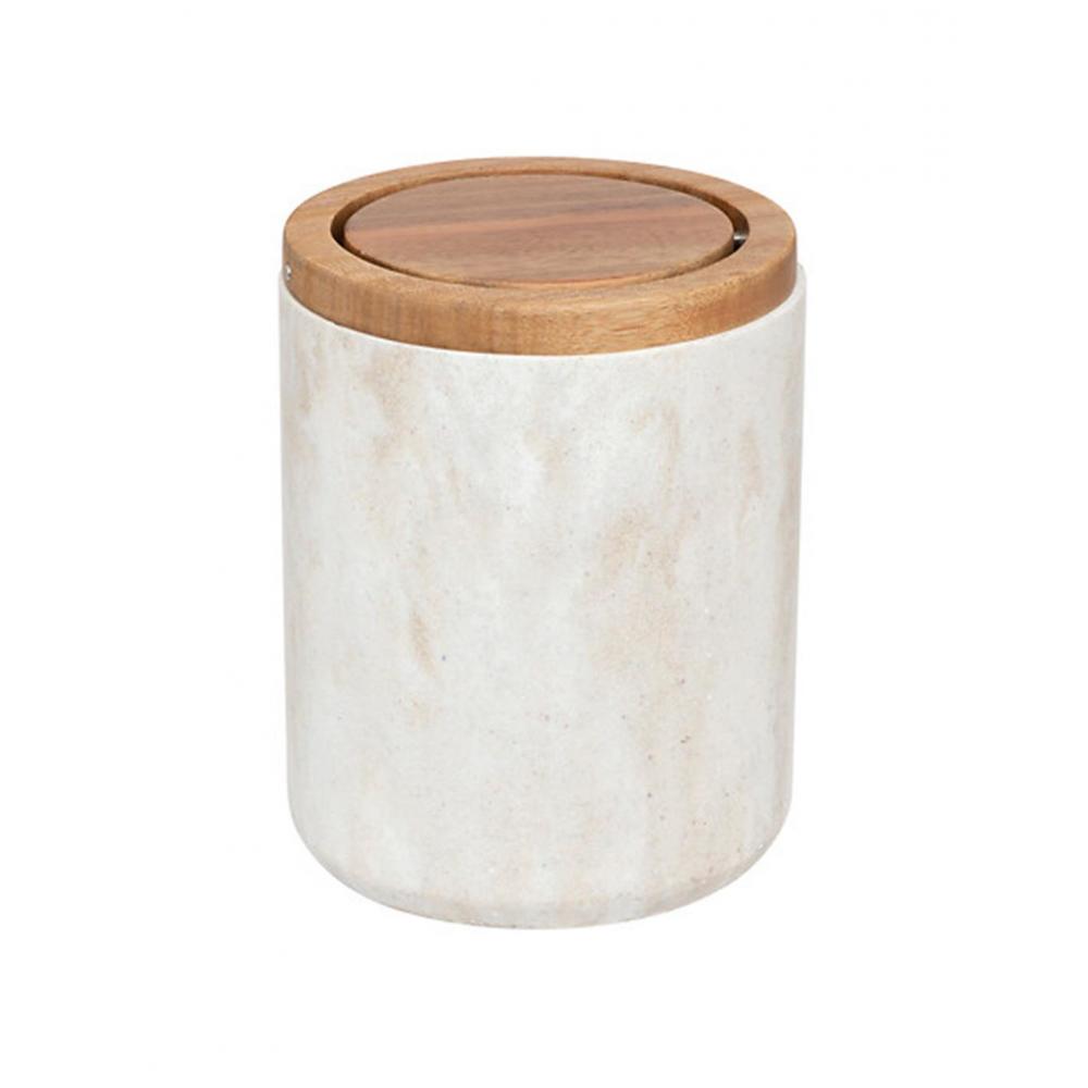 Κάδος μάρμαρο λευκό 1,5L/Φ11,9 H15,8 cm Plastona 07.204928A