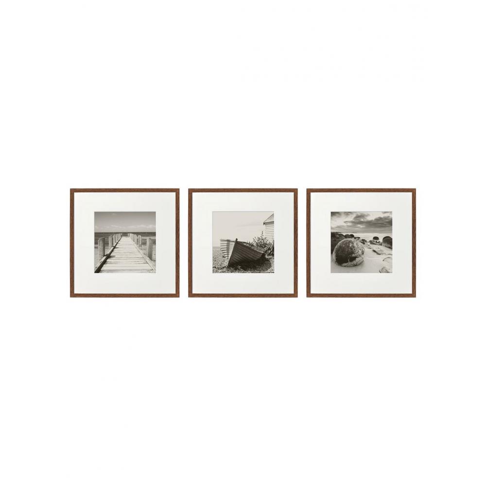 Κάδρο μαυρ/σπρο SEA 3σχ. 40X40 Plastona 014.WP2309