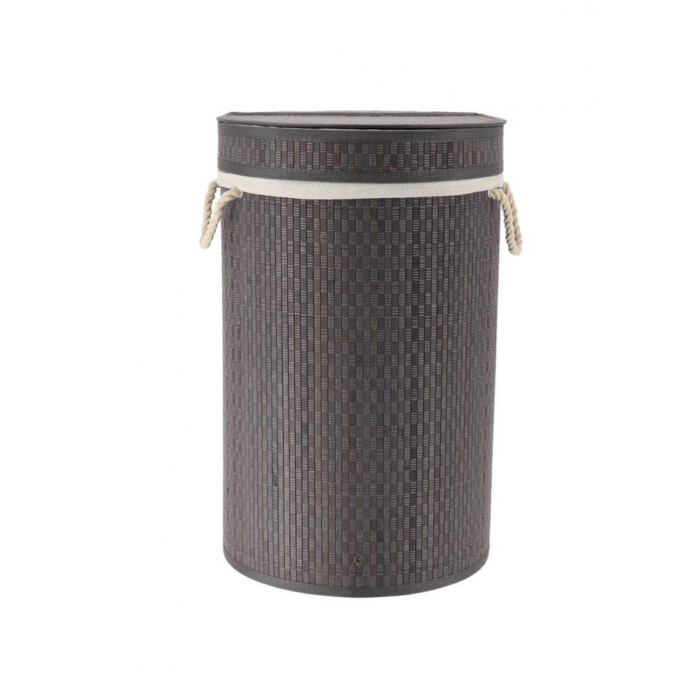 Καλάθι απλύτων bamboo γκρι  Φ35 H55 cm Plastona 06.8732180