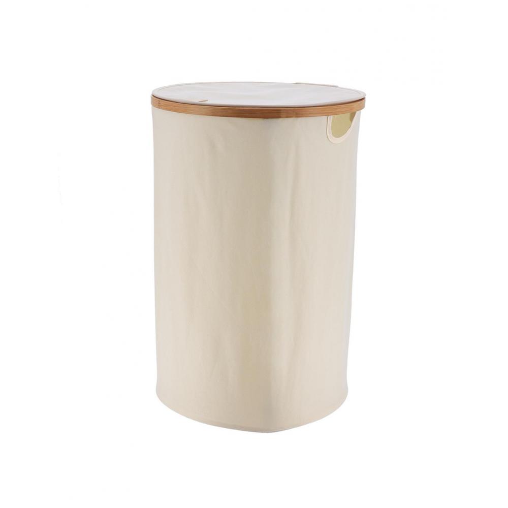 Καλάθι απλύτων polyester εκρού Φ40Χ60 Plastona 06.8721104