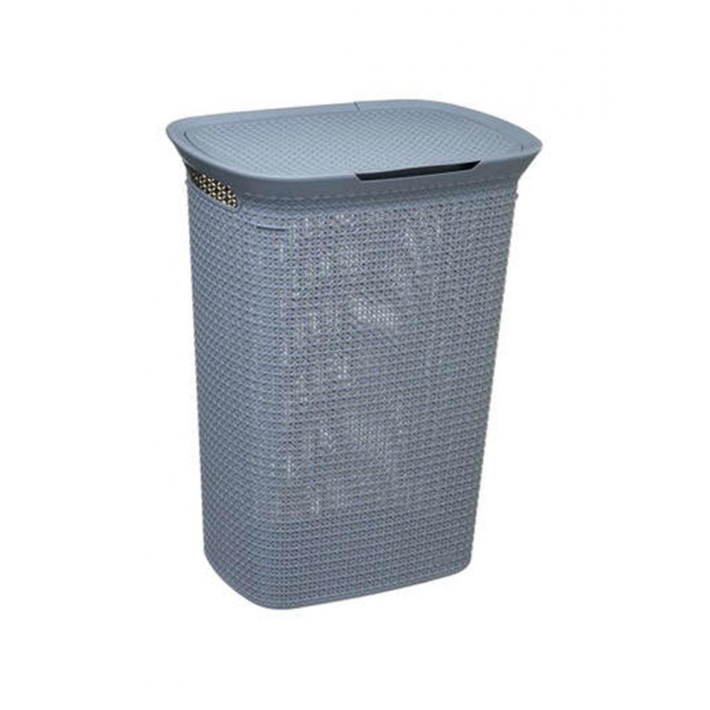 Καλάθι απλύτων PP γκρι 57L 46,5x35x61,6cm Plastona 07.164587