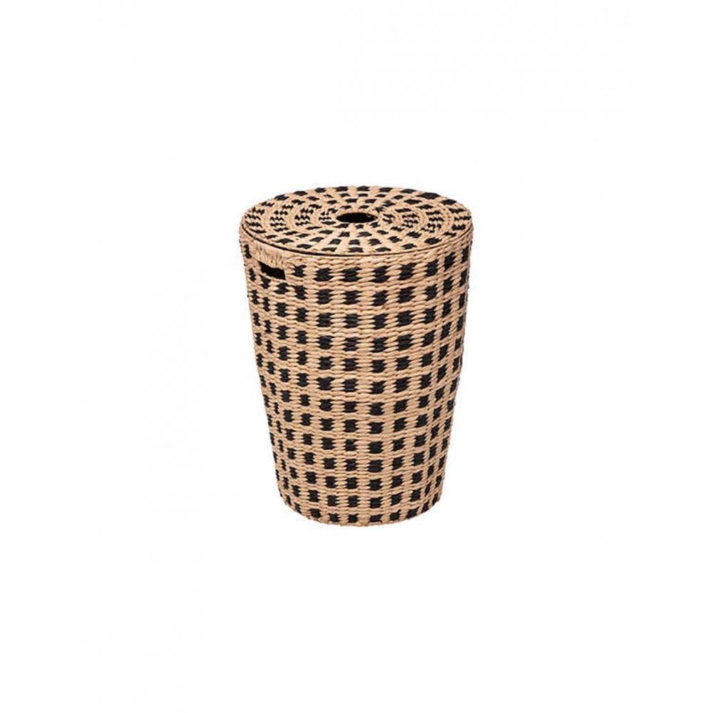 Καλάθι απλύτων ψάθινο black rush 37,5X52,5 Plastona 07.174554