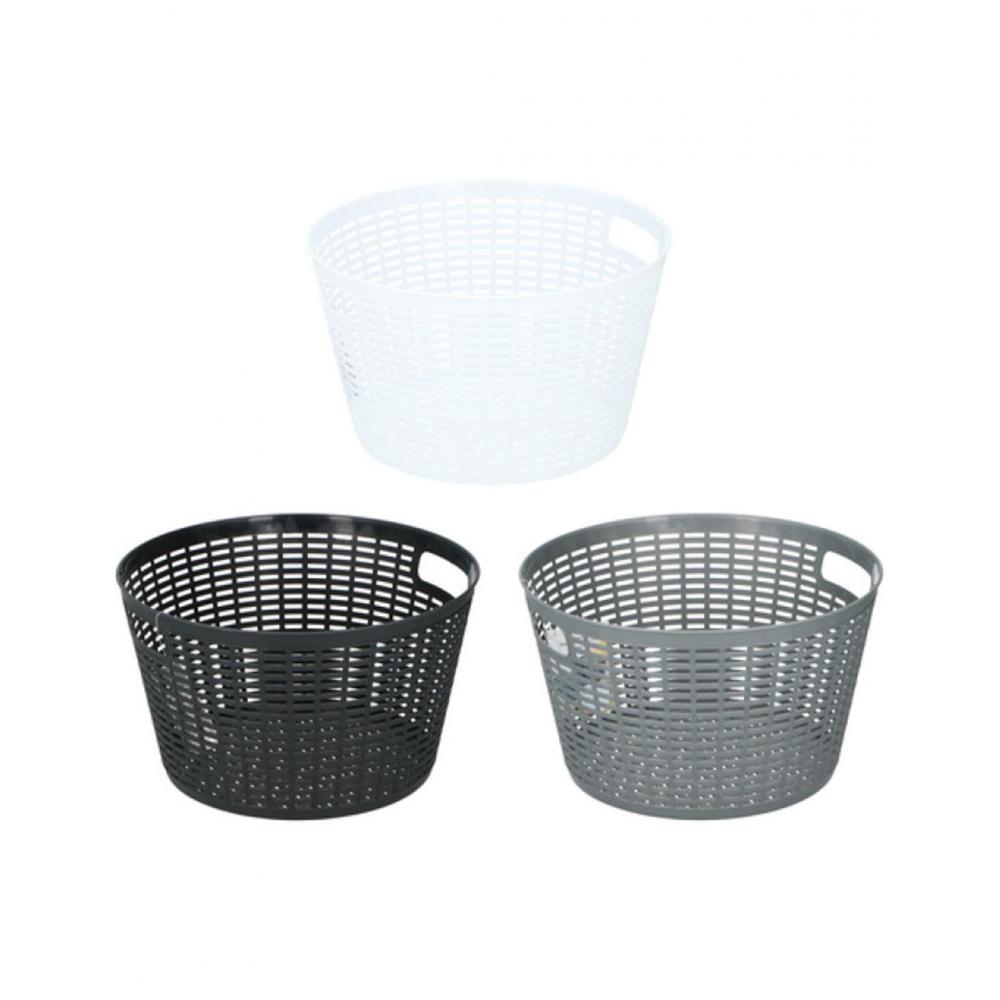 Καλάθι αποθήκευσης πλαστ.3χρώμ.Φ28x16,5cm Plastona 03.14768