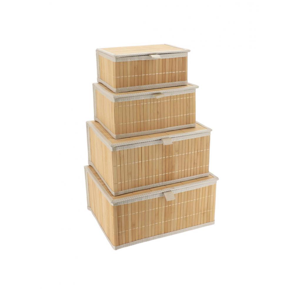 Καλάθι bamboo φυσικό χρ. 30X24X15cm Plastona 06.8419419502