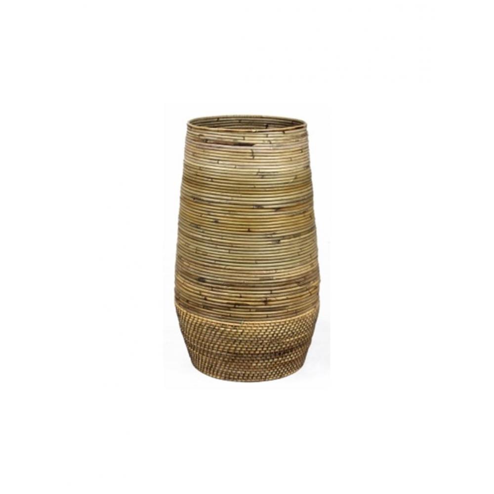 Καλάθι βάζο LOMBOK με νάυλον rattan 31/40Χ70 Plastona 024.303253