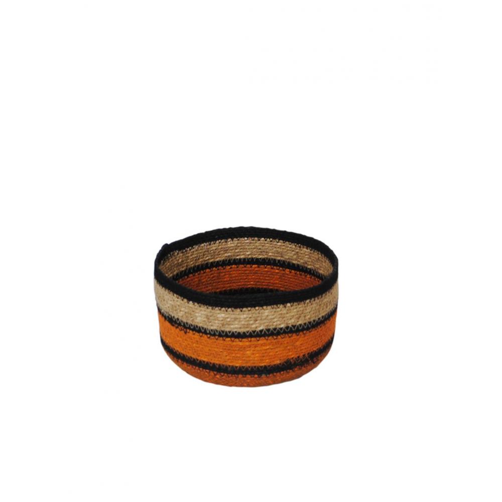 Καλάθι γιούτας χειροπ. terracotta Φ22Η13cm Plastona 00.02.23147