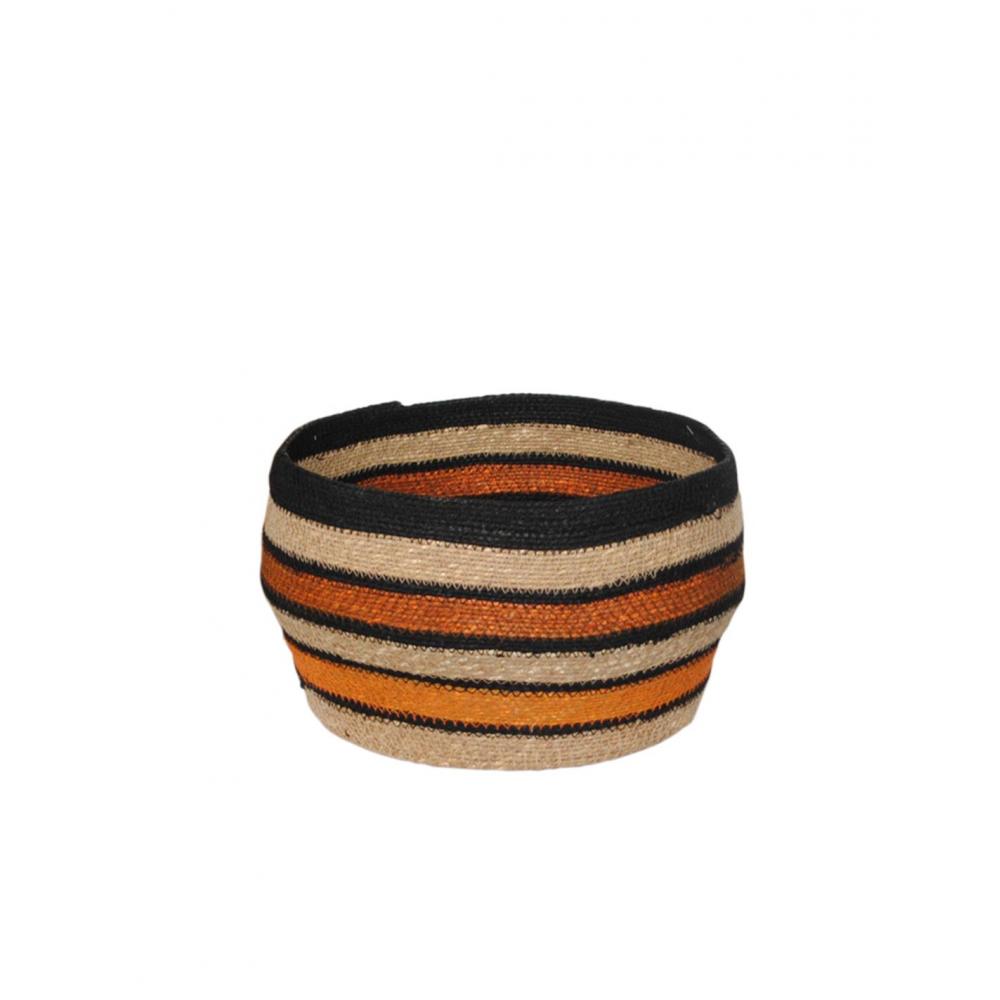 Καλάθι γιούτας χειροπ. terracotta Φ34Η25cm Plastona 00.02.23139