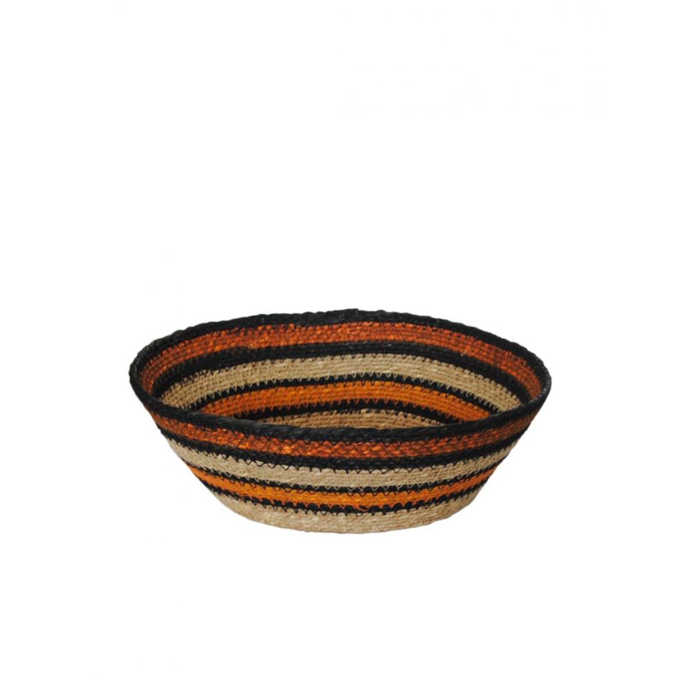 Καλάθι γιούτας χειροπ. terracotta Φ35Η12cm Plastona 00.02.23130