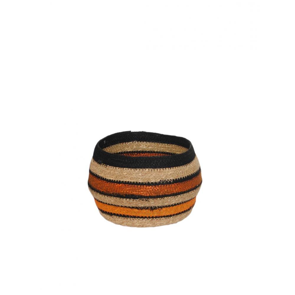 Καλάθι γιούτας χειροπ. terracotta Φ27Η21cm Plastona 00.02.23138