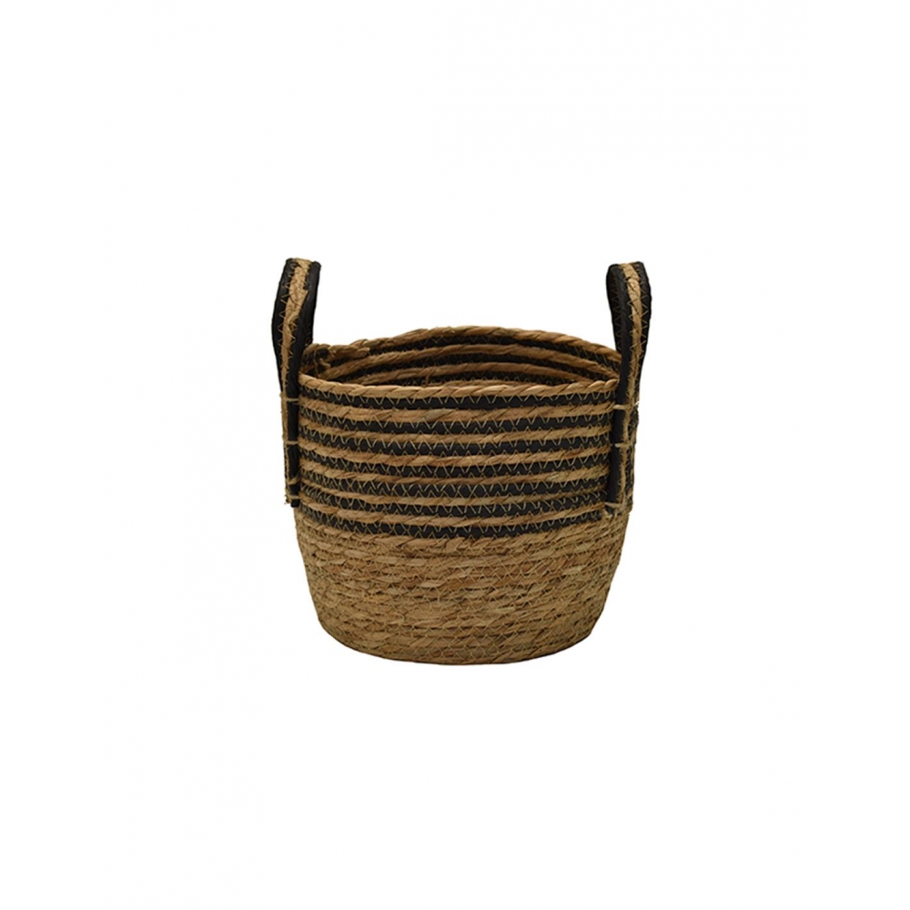 Καλάθι καφέ από τεχνητή raffia 25Χ20 Plastona 00.06.67609