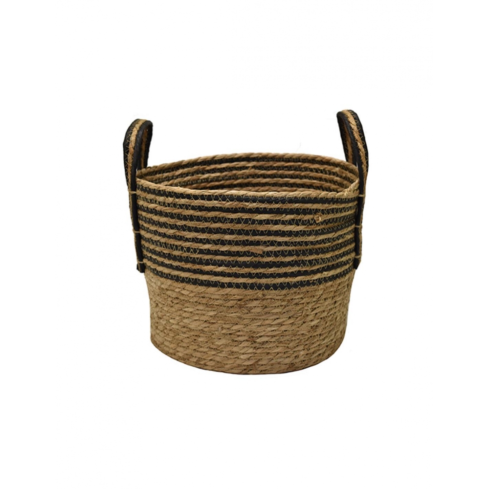Καλάθι καφέ από τεχνητή raffia 34Χ28 Plastona 00.06.67611