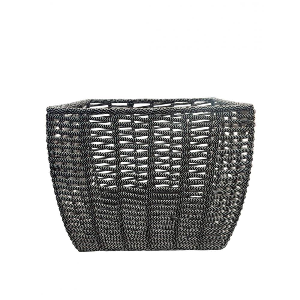 Καλάθι κασπώ βαμβ.2χρωμο μαύρο 48Χ38Χ36 Plastona 00.06.61208