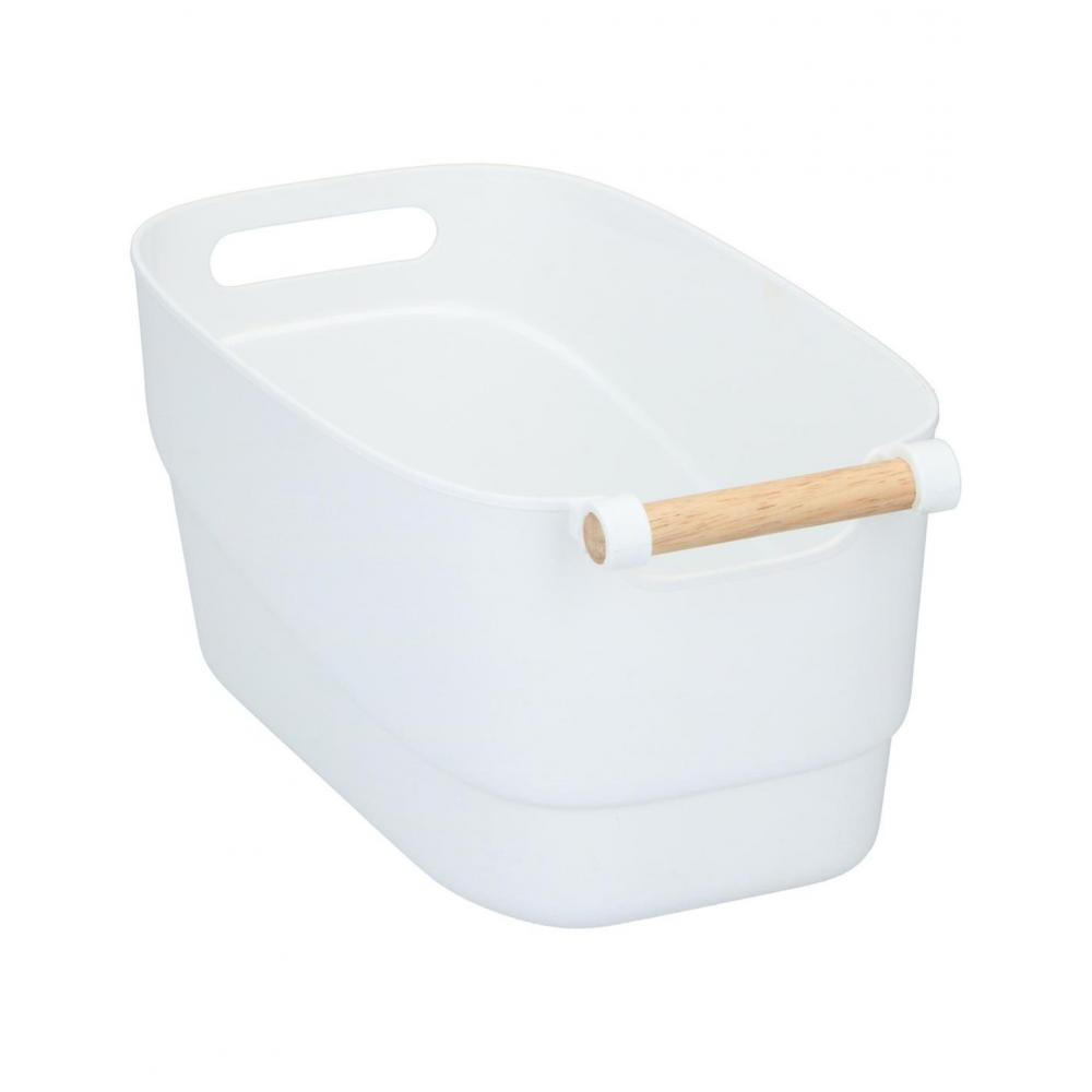 Καλάθι πλαστ.bamboo χερούλια 4χρώματα  33x18x15cm Plastona 03.19403