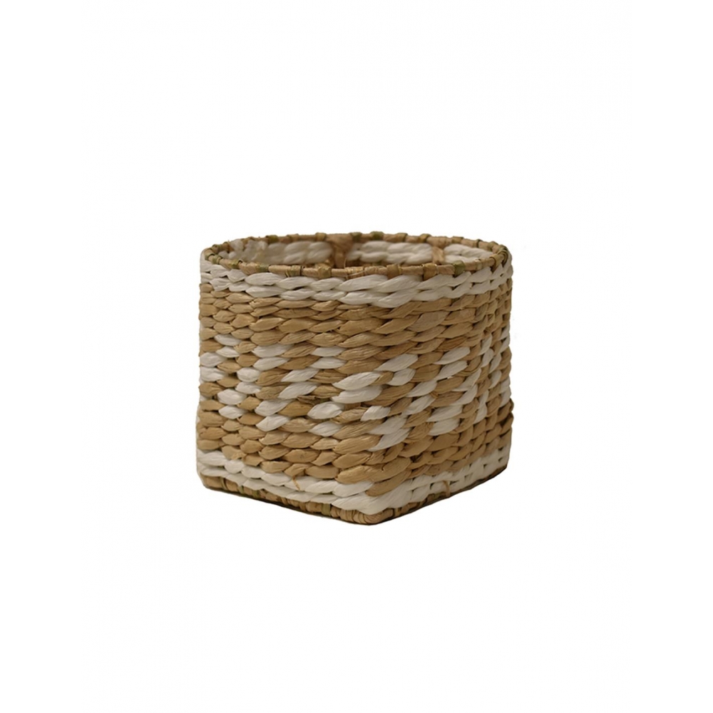Καλάθι ψάθινο white rush Φ15Χ14 Plastona 00.06.67438