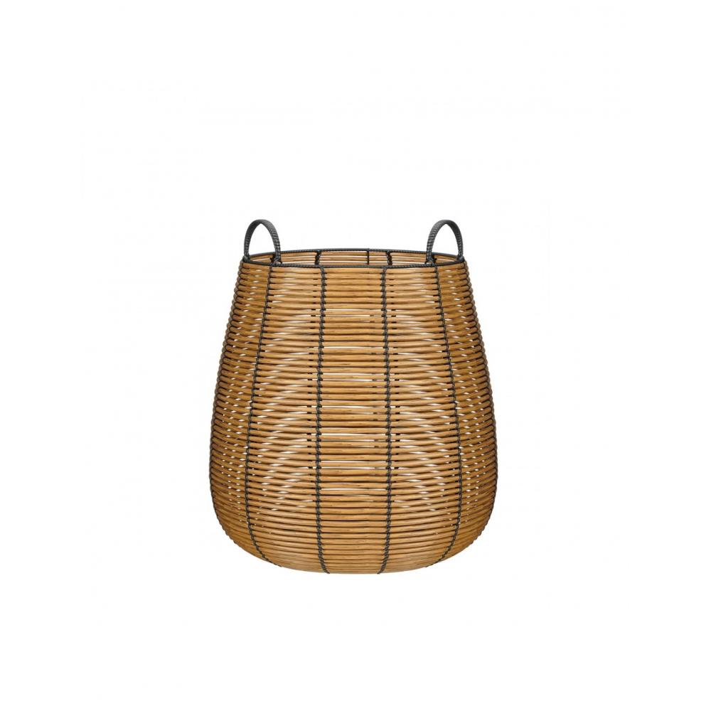 Καλάθι τεχνητό rattan Φ33Η35cm Plastona 02.1043109